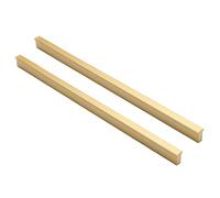 BRURS Maniglie per Mobili D'oro 2 Maniglie per Cucina Maniglione per Cassetto dell'armadio a Forma di T Maniglie per Porte del Guardaroba Solide, Lega di Alluminio (Length 170mm)