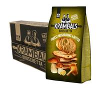Bruschetta Funghi | Pacco da 70g x12 | Ingredienti Naturali | Croccanti e Gustose | Snack Perfetto per Aperitivi e Spuntini