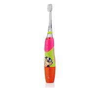 Brush-Baby KidzSonic Spazzolino da denti per bambini dai 3 anni in su, setole morbide e testina sostituibile, timer intelligente di due minuti, facile spazzolatura con manico leggero, alimentato a
