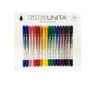 Scatola Brush Pen Bi Punta Tinta Unita 12pz e 18pz tratto marker e pennello