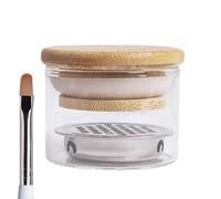 Brush Cleaner - Small Nail Washing Cup Holder With Lid | Storage Cup And