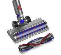 Brush Compatible for Dyson V7 V8 V10 V11 V15 Soft Roller, Turbo Brush with 4 LED Lights with Roller Bristles for Carpet Floor Parquet Tiles Parquet