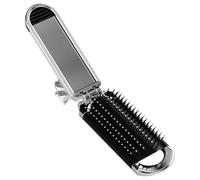 Brush da viaggio per donne -pettine per viaggi, capelli pieghevoli -dangler -crush con specchio, portatile pieghevole | Strumenti portatili per lo styling per i pettinature per ciocche di curriculum e