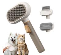 Brush di discriminazione per animali domestici, spazzola di smantellamento per gatti e cani, pennello depilatorio per gatti e cani, marciapiede, pennello per felici, pettine non slittati con 3 at