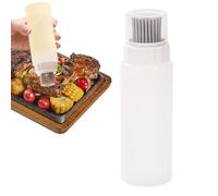 Brush Oil Bottle - PP And Silicone, Oil Applicator, Cooking Accessories | Dustproof, Visual Scale, Multi-Layer, Precise Dosage Control For BBQ, Pastry, Grilling, Frying, Baking