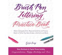 Grace Song Brush Pen Lettering Practice Book (Tascabile)