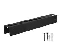 Brush Rack - Steel, 16 x 2 x 2 in Detailing Brush Holder High-Capacity Design | Compact Organized Storage Rack, Car Care Brushes Organizer per garage, Workshop, Detailing, Home Use, Auto Maintenance