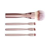 Brush Set - Synthetic Fibers, 6.69in Soft Bristle Makeup Brushes 4-in-1 Magnetic Design | Portable Cosmetic Brush Kit per il viso, occhi, Blush, Powder, Makeup Tools For Women, Teen Girls, Beginners