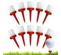 Brush Tees Golf - 10Piece Golf Ball Base Brush | Unbreakable Training Tool