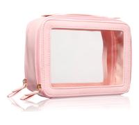 BrushArt Accessories Transparent make-up case custodia per il trucco Pink 1 pz