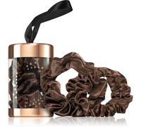 BrushArt Gift for You Slim & Midi satin scrunchie set elastici per capelli Chocolate brown 3 pz