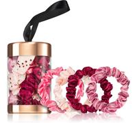 BrushArt Gift for You Slim satin scrunchie set elastici per capelli Pink & Red
