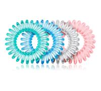 BrushArt Hair Rings elastici per capelli Clear Mix 4 pz