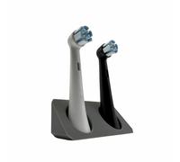 BrushDock Portaspazzolino adatto per Oral-B & Oral-B iO - senza fori con cuscinetto adesivo - 1-4 slot - igienico, salvaspazio e ad asciugatura rapida (bianco, 4 slot Oral-B iO)