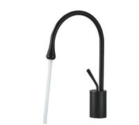 Brushed Gold Bathroom Basin Faucet Single Lever 360 Spout Moder Brass Hot Cold Mixer Water Sink Tap For Kitchen(Matte black medium)