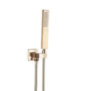 Brushed Golden Shower Faucet Wall Mounted 8" Rainfall Bath Shower Faucet Set With Handshower Single Handle Rain Shower Mixer Tap(2-Way-10 inch)