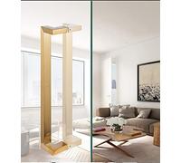 Brushed Stainless Steel Push Pull Bar Handles,15/13/16 in Door Handle for Kitchen, for Office Closet Barns, Two-Side Design, Matte Finish(Gold,150cm/59.1in)