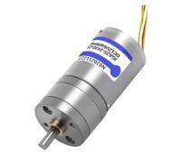 Brushless DC gear motor JGA25-2430 with Hall encoder adjustable speed DC12V2V positive and negative 7.2W small motor(24V,26rpm)