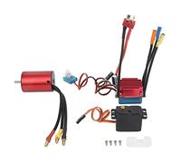 Brushless Motor e ESC Set, Motore 3800KV, ESC 35A, Servo 2.2KG per Auto RC 1/14 1/16 - Alta Coppia, Dissipazione Rapida, Protezioni Multiple