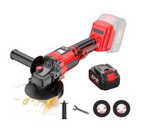 Brushless - Smerigliatrice angolare senza fili, 21 V, con 1/2 batterie da 4,0 Ah, 13000 RPM motore brushless, disco da 125 mm (1 batteria)