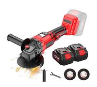 Brushless - Smerigliatrice angolare senza fili, 21 V, con 1/2 batterie da 4,0 Ah, 13000 RPM motore brushless, disco da sbavare: 125 mm (2 batterie)