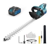 Brushless Tagliasiepi a Batteria, Tagliasiepi Elettrico, Taglia Siepe Giardino Elettrico, Taglia Siepe Giardino a Batteria, 500W, 530mm Lunghezza Lama, 20mm Distanza Lama, 3000 mAh