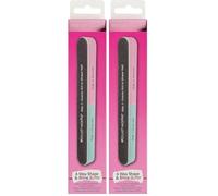 Brushworks Brushworks 6 Sided Nail File - Shape & Shine (Confezione da 2)
