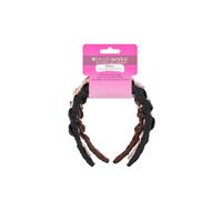 Brushworks Fasce per capelli a zig zag con nastro, confezione da 3