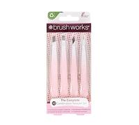 Brushworks HD Set di 4 Pinzette, Bianco