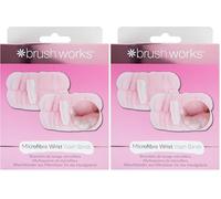 Brushworks Microfibre Wrist Wash Bands - 2 Pack (Confezione da 2)