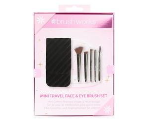 Brushworks Mini Travel Face & Eye Brush Set