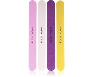 Brushworks Nail Files Coloured kit di limette per le unghie