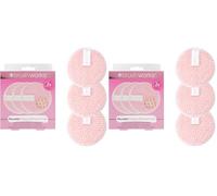 Brushworks Riutilizzabili Hd Struccante Pad 3-Pezzi - 70 g (Confezione da 2)