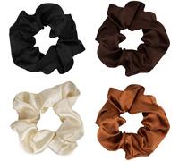 Brushworks Satin Scrunchies Natural elastici per capelli