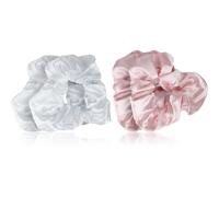 Brushworks Satin Scrunchies Pink & White elastici per capelli