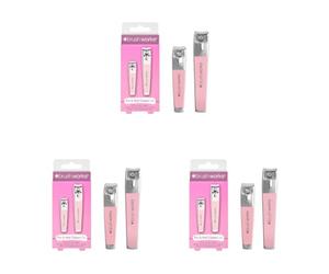 Brushworks Set Tagliaunghie e Dita dei Piedi - 70 g (Confezione da 3)