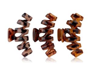 Brushworks Tortoiseshell Claw Clips fermagli per capelli 3 pz