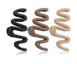 Brushworks Wave Claw Clips fermagli per capelli 3 pz