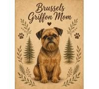 Brussels Griffon Notebook - Rustic Dog Journal for Women - Cute Gift for Griffon Lovers - 120 Lined Pages