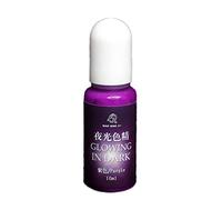 Brussels08 1 pz 10 ml resina UV epossidica pigmento luminoso colorante fluorescente al buio colore liquido pigmento per fai da te artigianato arte gioielli creazione viola