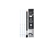 BRUSTRO Set di matite a carboncino bianco da 5 mm, set di 3 + 1 gomma per matita, ideali per studenti, adulti, scuola, ufficio, lavori a carboncino, schizzi, ombreggiature, sfumature, disegno, arte,