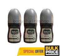 Brut Musk Deodorante Roll-on 48H Protezione Odori Profumo Classico Fresco...