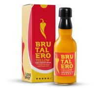 Brutalero Scorpion Yellow 100 ml - Salsa Piccante Fermentata Forte - 80 % Peperoncini Fatalii e Trinidad Scorpion Yellow - Solo Per Chi Osa Davvero