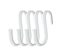 Brute Strength - Ganci a S rivestiti in pelle - Bianco - 4 pezzi