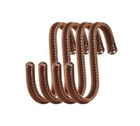 Brute Strength - Ganci a S rivestiti in pelle - Cognac - 4 pezzi