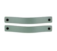 Brute Strength - Maniglie in pelle - 20 x 2,5 cm - Verde - 2 pezzi