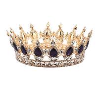 Brutta Regina Corona Adulto Compleanno Corona Delle Donne Lega di Matrimonio Accessori Per Capelli Tiara Corona Rotonda Fatti A Mano Gioielli, #365, lega, Nessuna pietra preziosa