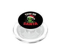 Brutto maglione natalizio Take Me To Your Santa Alien PopSockets PopGrip per MagSafe