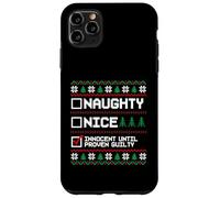 Brutto Natale Maglione Naughty Nice Innocent Until Guilty Custodia per iPhone 11 Pro Max