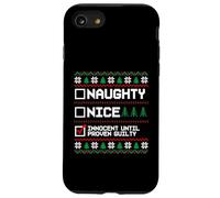 Brutto Natale Maglione Naughty Nice Innocent Until Guilty Custodia per iPhone SE (2020) / 7/8